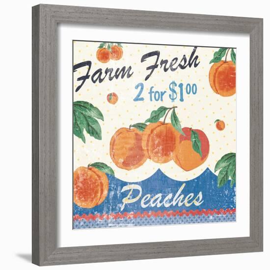 Vintage Fruit Square IV-Hugo Wild-Framed Art Print