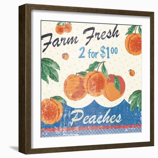 Vintage Fruit Square IV-Hugo Wild-Framed Art Print