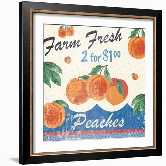 Vintage Fruit Square IV-Hugo Wild-Framed Art Print