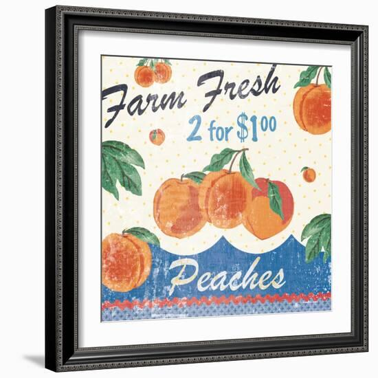 Vintage Fruit Square IV-Hugo Wild-Framed Art Print