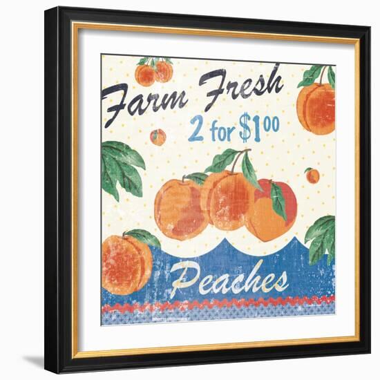 Vintage Fruit Square IV-Hugo Wild-Framed Art Print