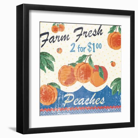 Vintage Fruit Square IV-Hugo Wild-Framed Art Print