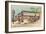 Vintage Gas Station-null-Framed Art Print