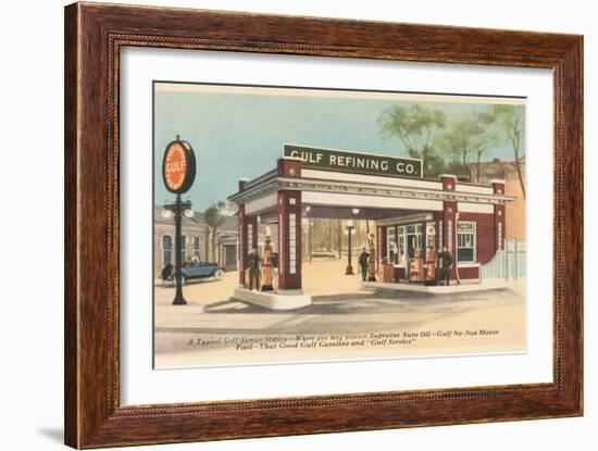 Vintage Gas Station-null-Framed Art Print