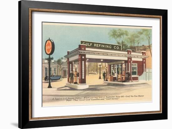 Vintage Gas Station-null-Framed Art Print