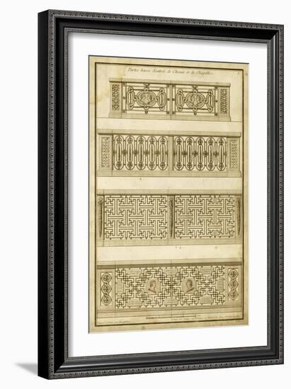 Vintage Gate Design II-Deneufforge-Framed Art Print