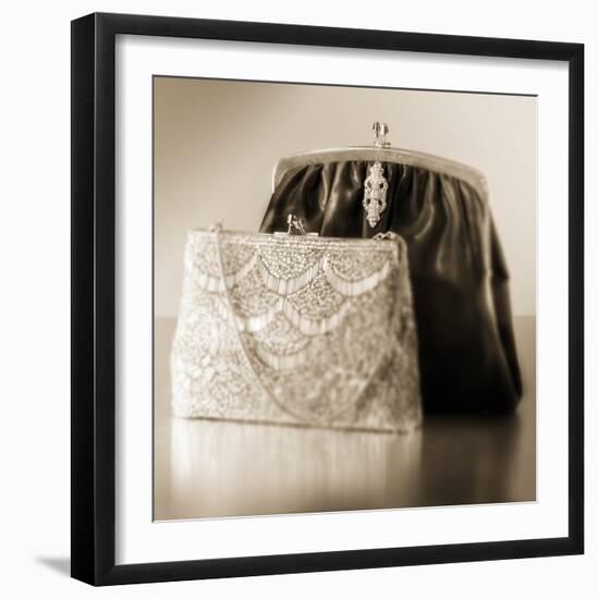 Vintage Glamour Evening Bags-Julie Greenwood-Framed Art Print