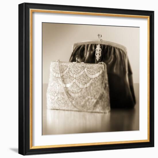 Vintage Glamour Evening Bags-Julie Greenwood-Framed Art Print