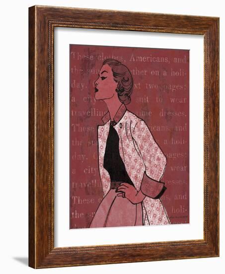 Vintage Glamour II-Lisa Ven Vertloh-Framed Art Print