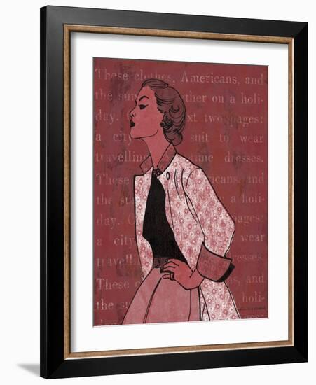 Vintage Glamour II-Lisa Ven Vertloh-Framed Art Print