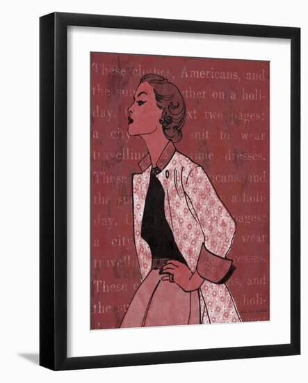 Vintage Glamour II-Lisa Ven Vertloh-Framed Art Print