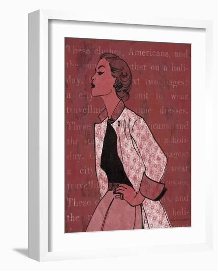 Vintage Glamour II-Lisa Ven Vertloh-Framed Art Print