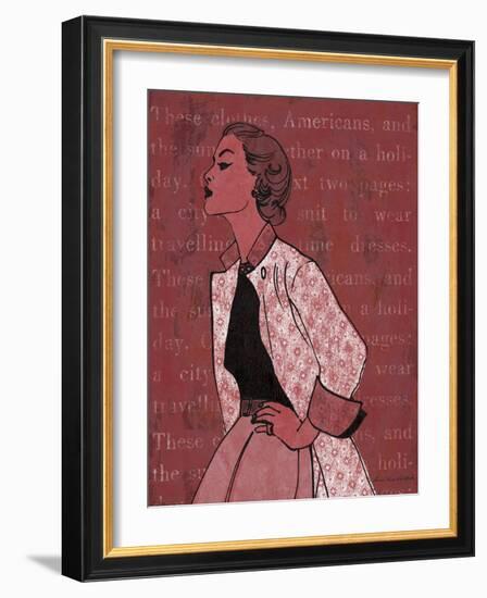 Vintage Glamour II-Lisa Ven Vertloh-Framed Art Print