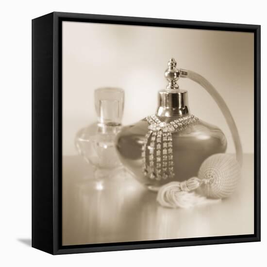 Vintage Glamour Perfume-Julie Greenwood-Framed Stretched Canvas