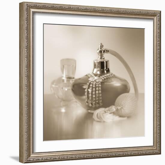 Vintage Glamour Perfume-Julie Greenwood-Framed Art Print