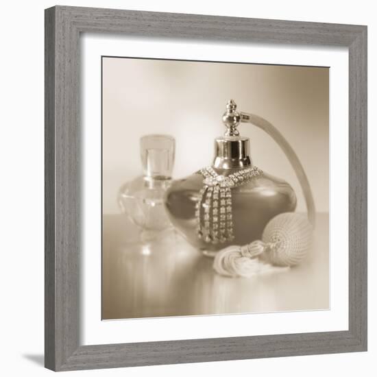 Vintage Glamour Perfume-Julie Greenwood-Framed Art Print