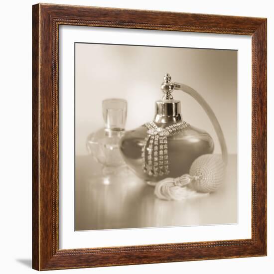 Vintage Glamour Perfume-Julie Greenwood-Framed Art Print