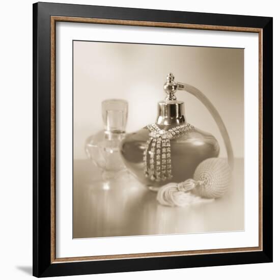 Vintage Glamour Perfume-Julie Greenwood-Framed Art Print