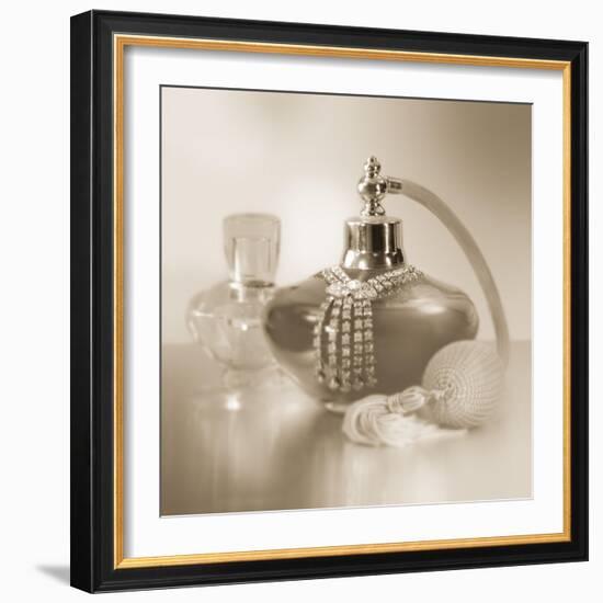 Vintage Glamour Perfume-Julie Greenwood-Framed Art Print