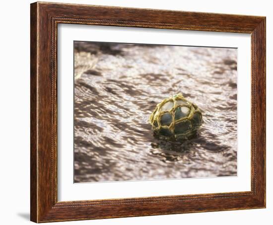 Vintage glass float-Savanah Plank-Framed Photo