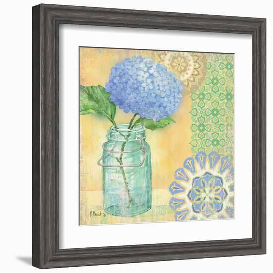 Vintage Glass Floral II-Paul Brent-Framed Art Print