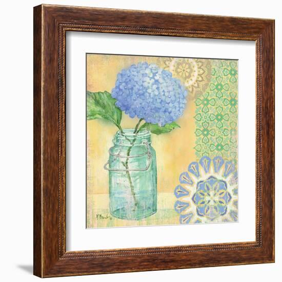 Vintage Glass Floral II-Paul Brent-Framed Art Print