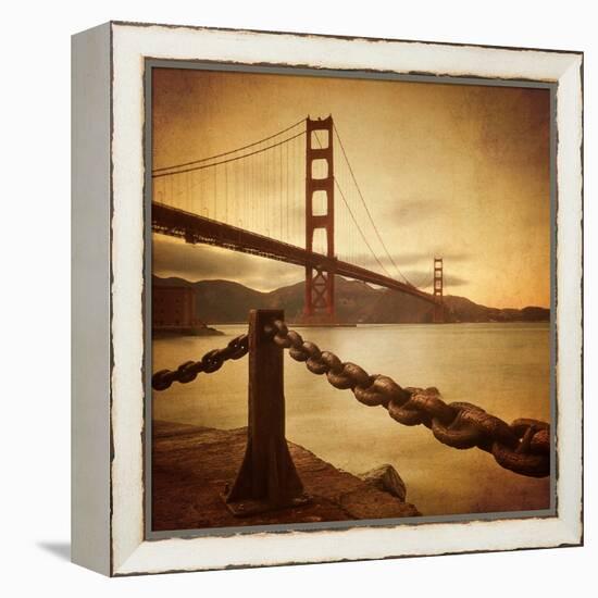 Vintage Golden Gate-Philippe Sainte-Laudy-Framed Premier Image Canvas