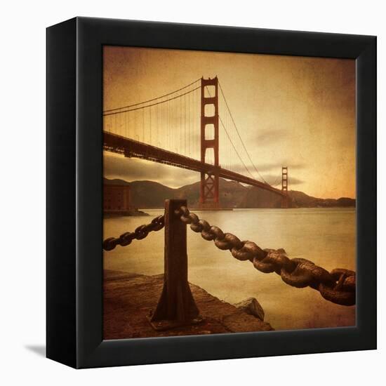 Vintage Golden Gate-Philippe Sainte-Laudy-Framed Premier Image Canvas