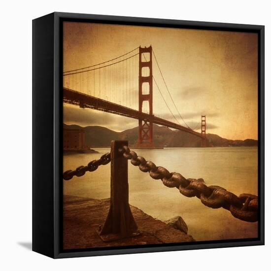 Vintage Golden Gate-Philippe Sainte-Laudy-Framed Premier Image Canvas