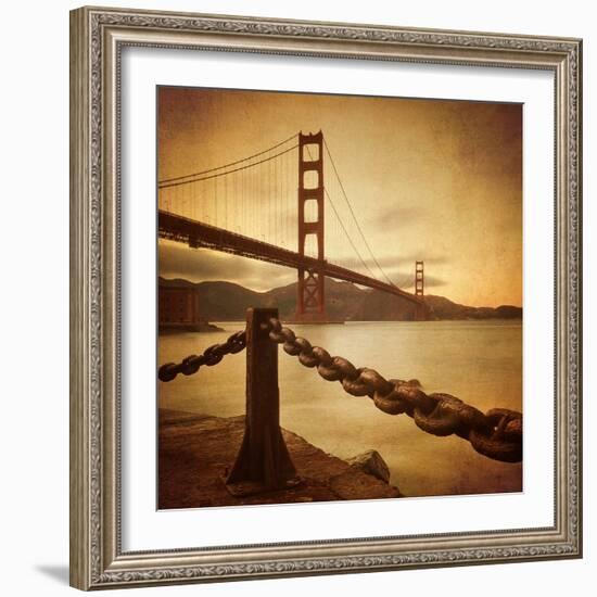 Vintage Golden Gate-Philippe Sainte-Laudy-Framed Photographic Print