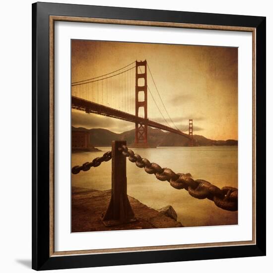 Vintage Golden Gate-Philippe Sainte-Laudy-Framed Photographic Print