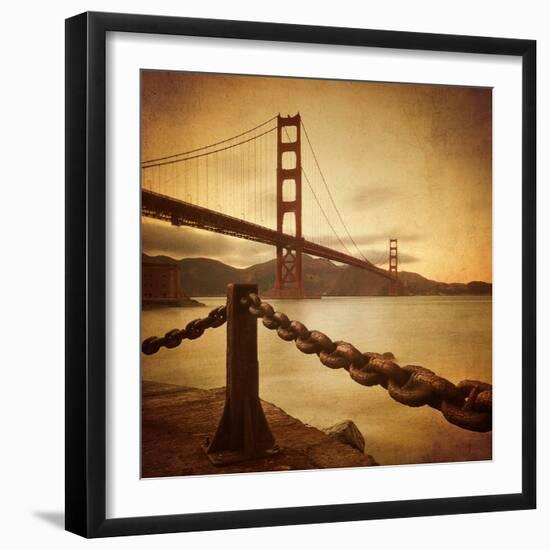 Vintage Golden Gate-Philippe Sainte-Laudy-Framed Photographic Print