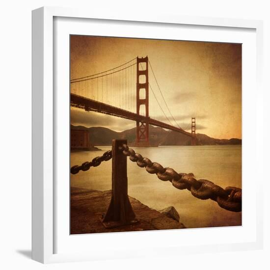 Vintage Golden Gate-Philippe Sainte-Laudy-Framed Photographic Print