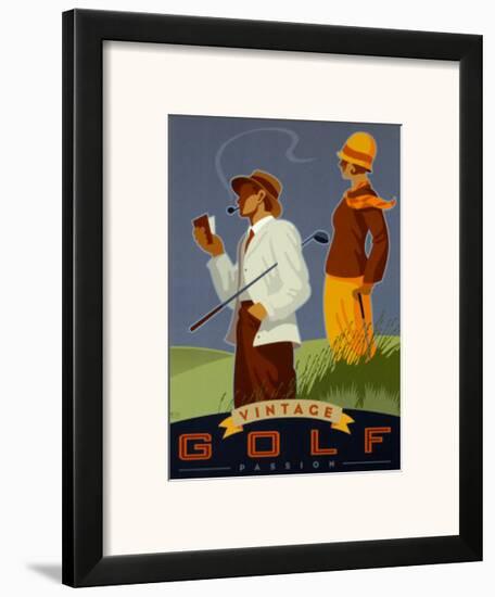 Vintage Golf, Passion-Si Huynh-Framed Art Print