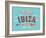 Vintage Greeting Card From Ibiza - Spain-MiloArt-Framed Art Print