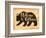 Vintage Handlettering the Poster California Usa. the Silhouette of a Wild Bear with Text. Vector Il-Alena Dubinets-Framed Art Print