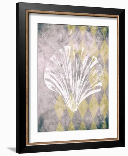 Vintage Harlequin Shell 2-Alicia Soave-Framed Art Print