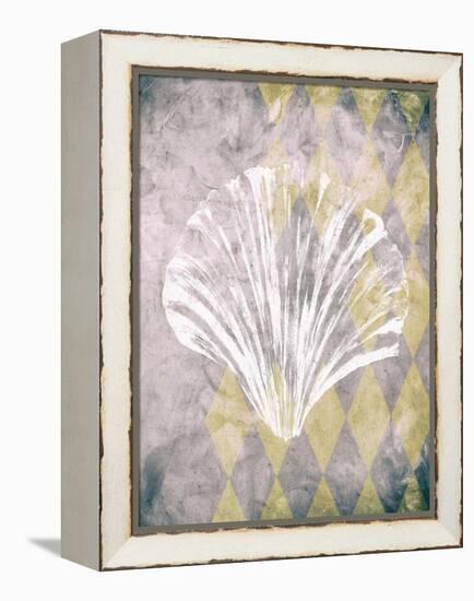 Vintage Harlequin Shell 2-Alicia Soave-Framed Stretched Canvas