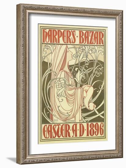 Vintage Harper's Cover-null-Framed Art Print