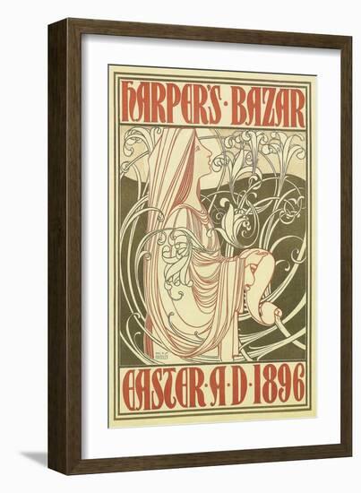 Vintage Harper's Cover-null-Framed Art Print