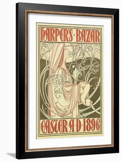 Vintage Harper's Cover-null-Framed Art Print