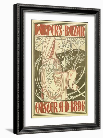 Vintage Harper's Cover-null-Framed Art Print