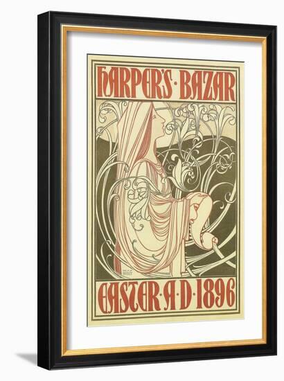 Vintage Harper's Cover-null-Framed Art Print