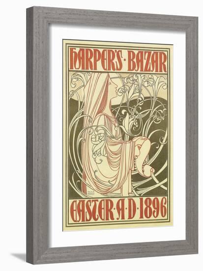 Vintage Harper's Cover-null-Framed Premium Giclee Print