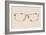 Vintage Hipster Icon Glasses-cienpies-Framed Art Print