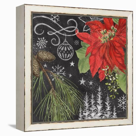 Vintage Holiday Chalk II-Mary Urban-Framed Stretched Canvas