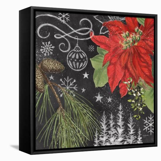 Vintage Holiday Chalk II-Mary Urban-Framed Stretched Canvas