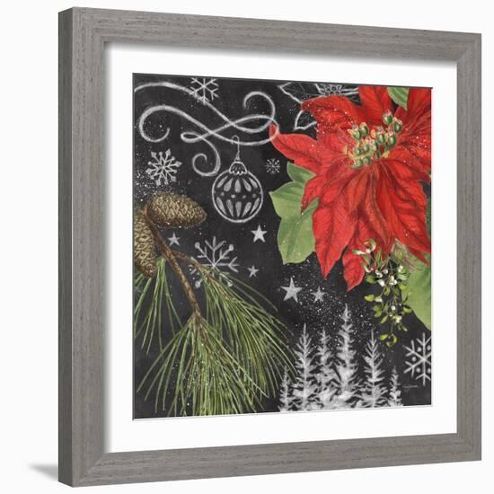 Vintage Holiday Chalk II-Mary Urban-Framed Premium Giclee Print