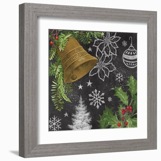 Vintage Holiday Chalk III-Mary Urban-Framed Art Print