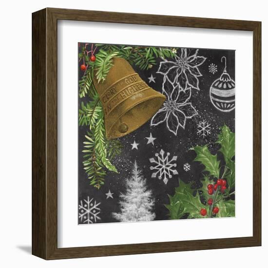 Vintage Holiday Chalk III-Mary Urban-Framed Art Print